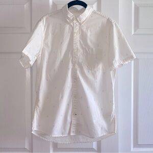 GAP Men’s Anchor Print Poplin Button Down